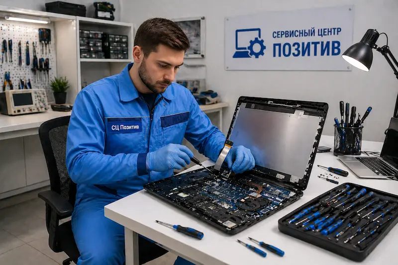 Замена шлейфа матрицы ноутбука в Твери