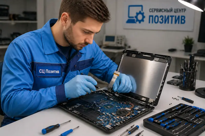 Ремонт шлейфа матрицы ноутбука в Твери