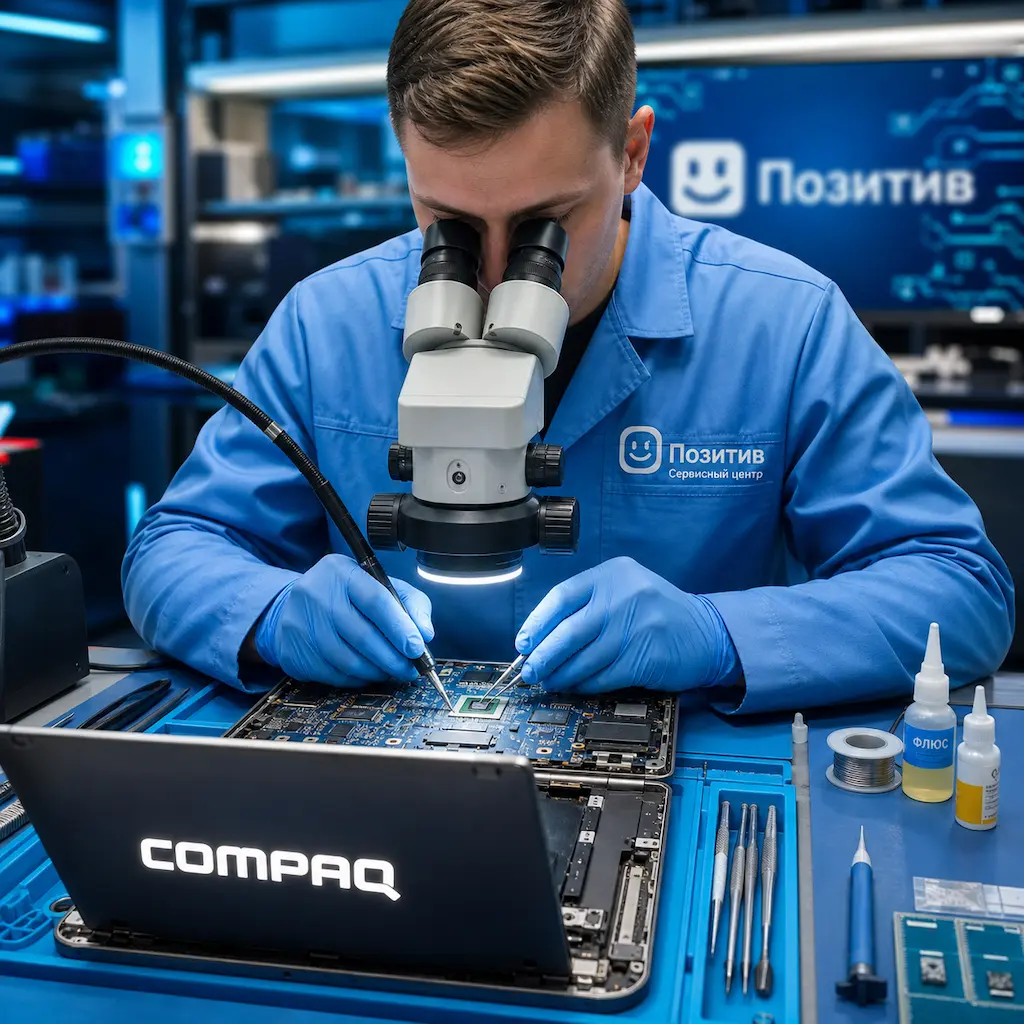Замена видеокарты ноутбука Compaq в Твери