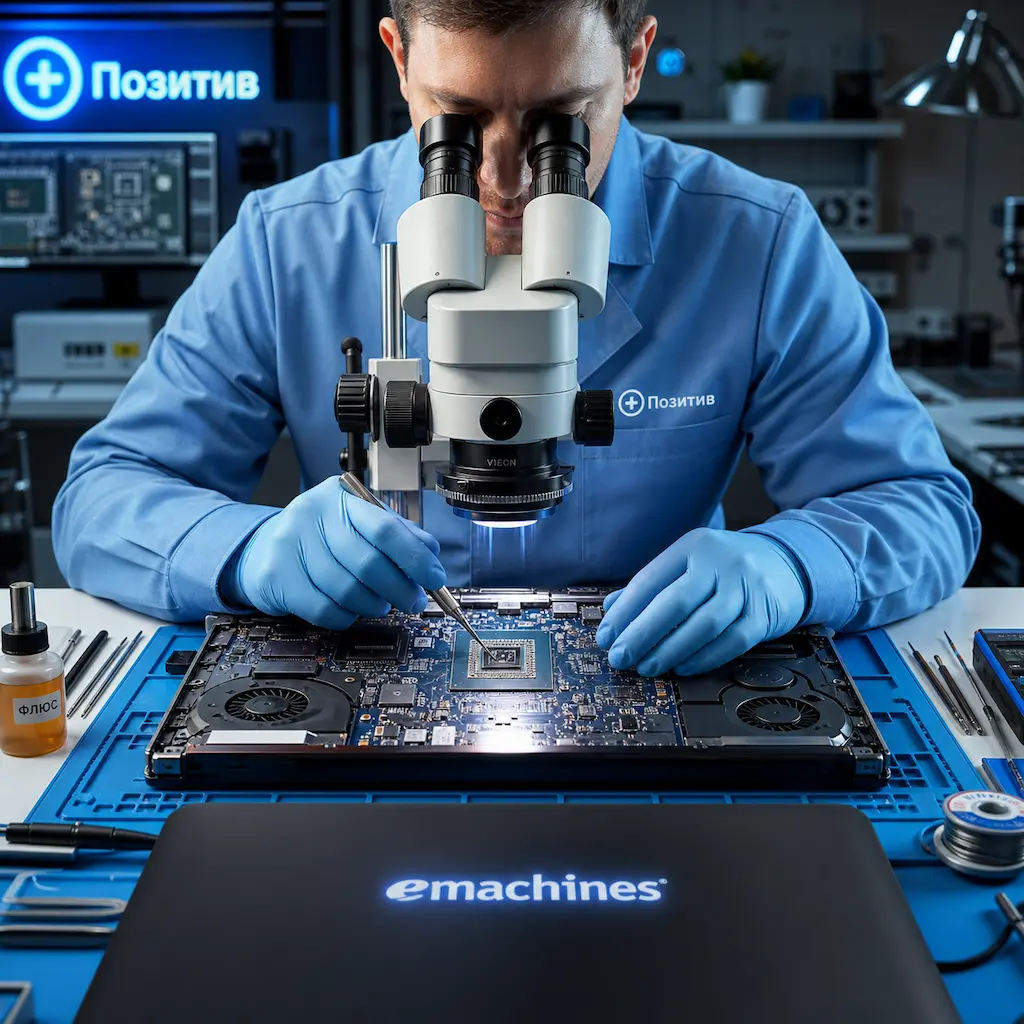 Замена видеокарты ноутбука Emachines в Твери