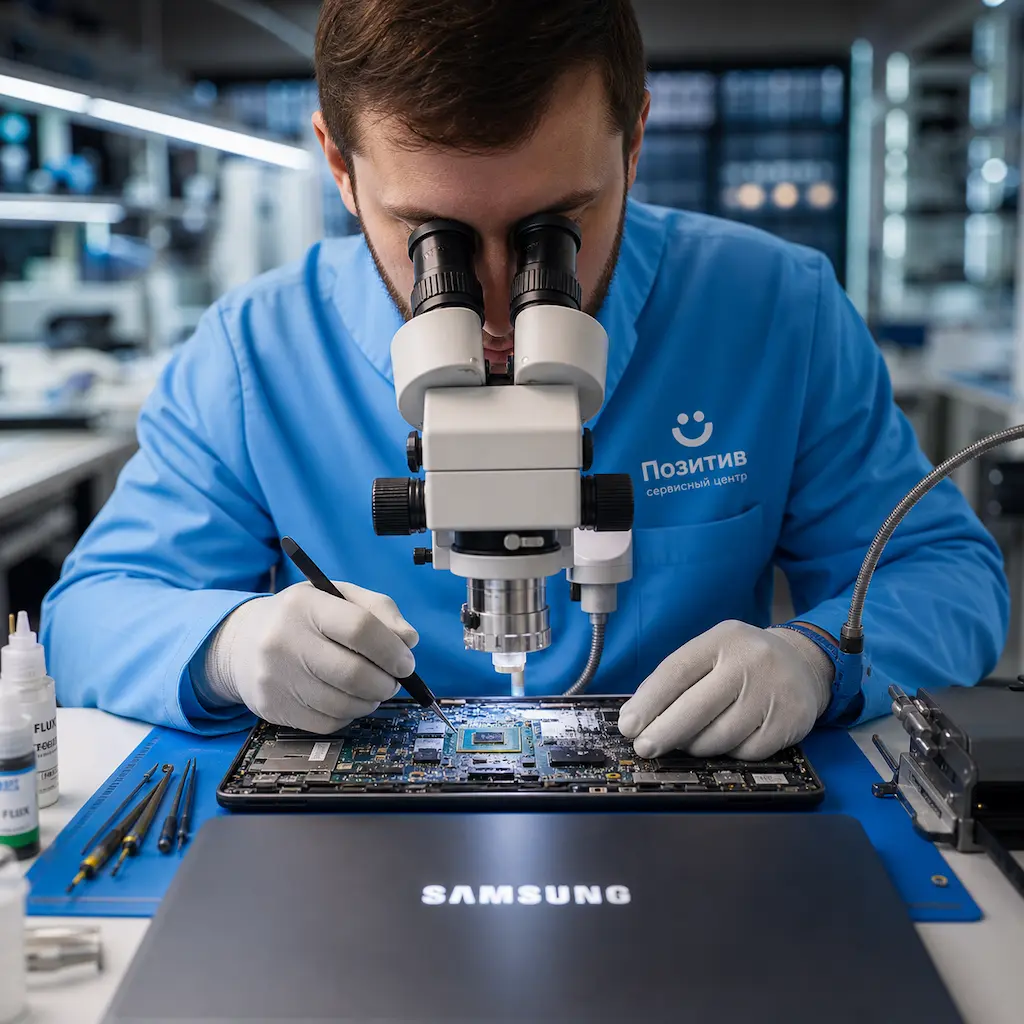 Замена видеокарты ноутбука Samsung в Твери