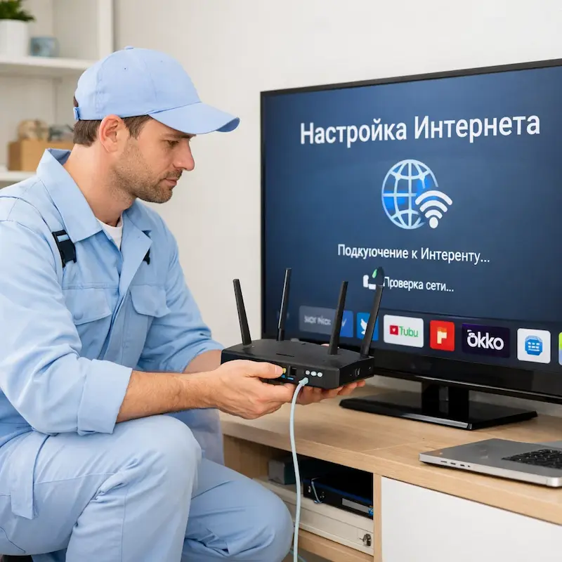 Настройка интернета на телевизоре в Твери