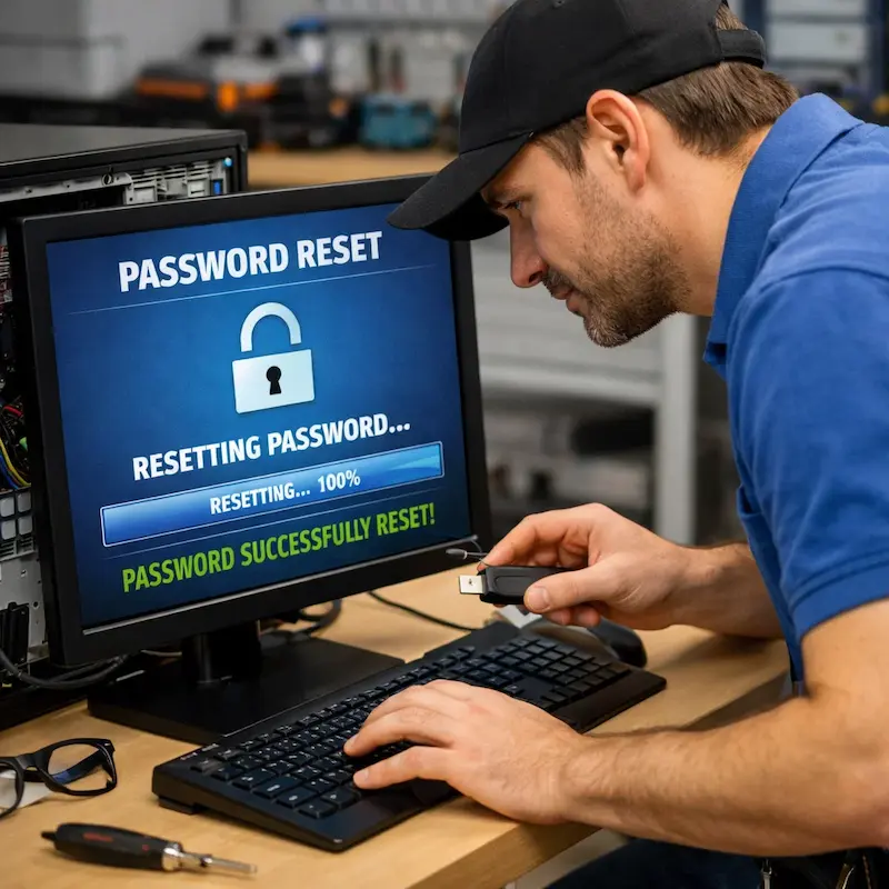 Сброс пароля от компьютера в Твери