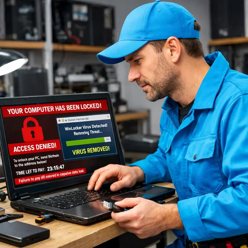 Поможем разблокировать компьютер и ноутбук в Твери